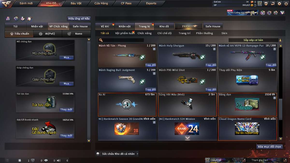 shop acc cf uy tin gia re